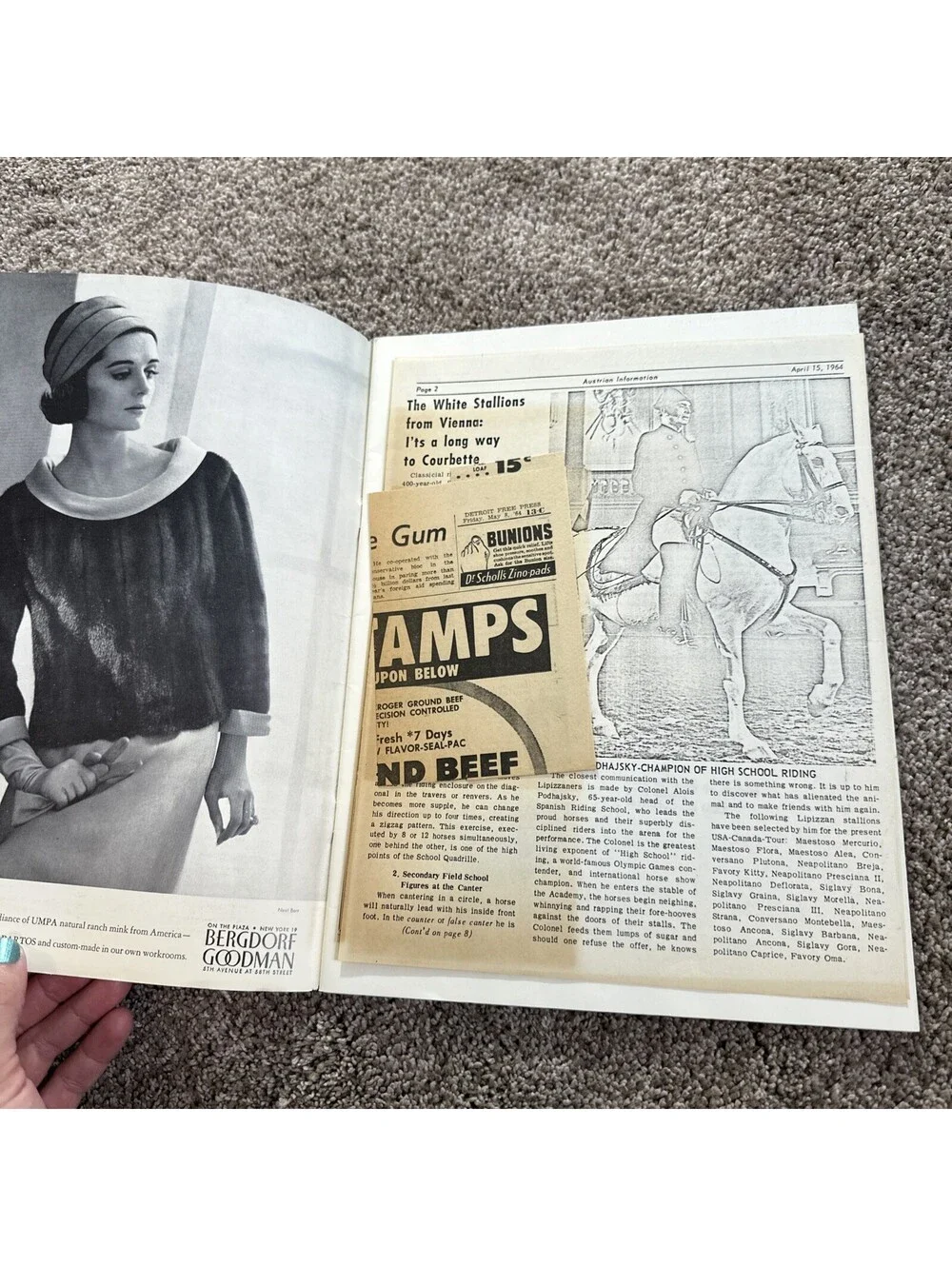 SPANISH RIDING SCHOOL OF VIENNA 1964 US Tour PROGRAM